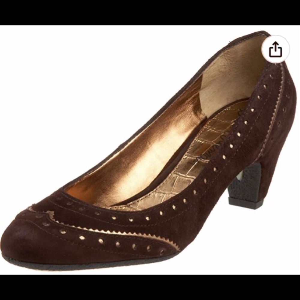 Sam Edelman Yvonne Heels, Brown Suede, Size 9, 2.5 inch heel, EUC